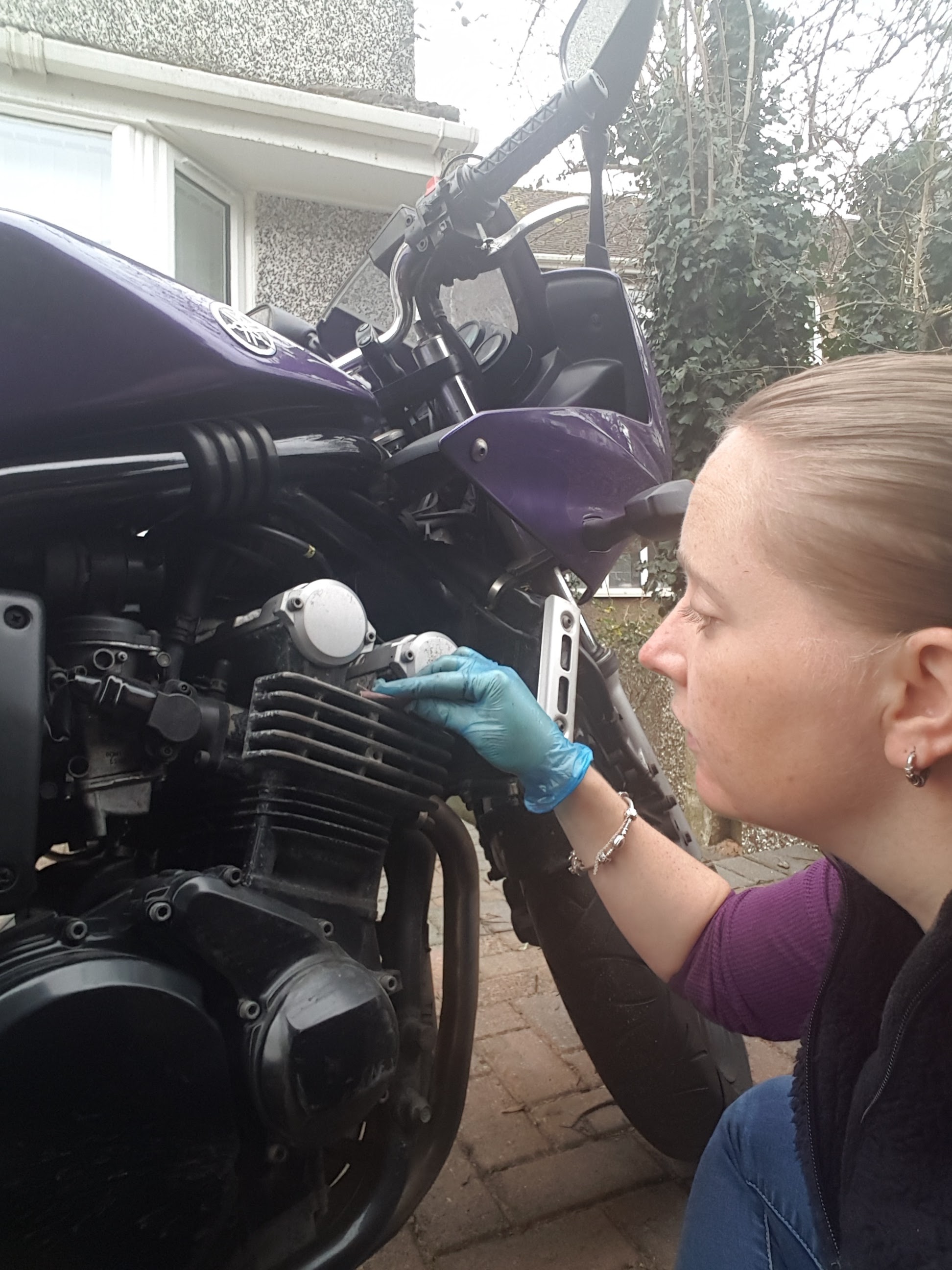 Engine sanding & re-paint