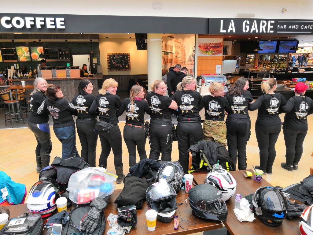 WRWR ladies at the Eurotunnel